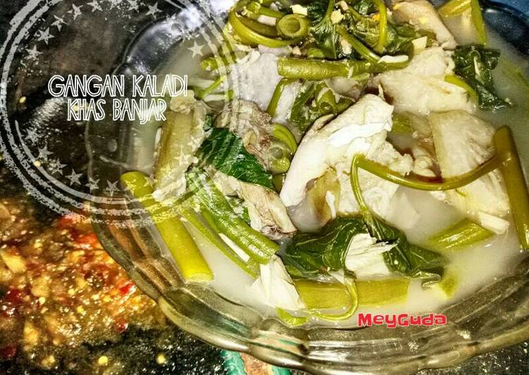 resep masakan Gangan Kaladi cacap sambal acan limau kuwit khas Banjarmasin