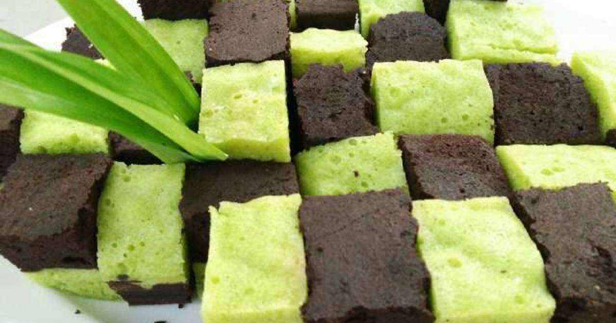  Brownies  choco pandan 87 resep  Cookpad