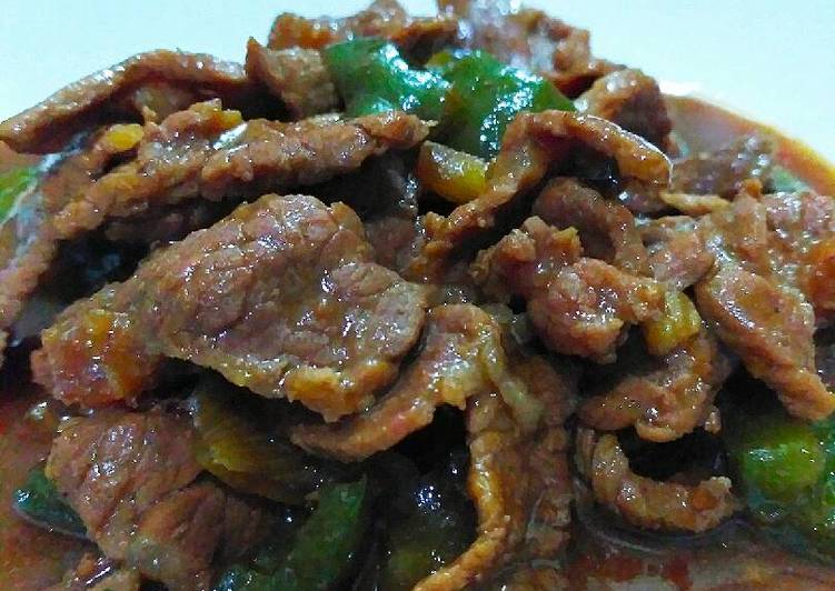 resep masakan Daging Sapi Lada Hitam