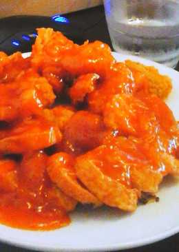 Chicken crispy tofu asam manis