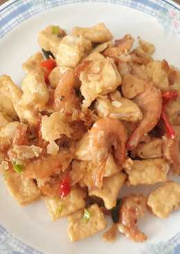 Tahu udang goreng tepung tumis cabe