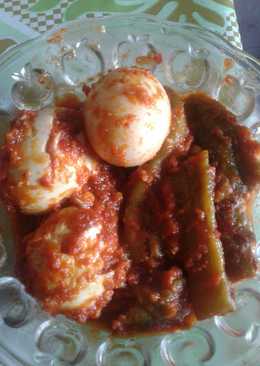 Balado Telur dan Terong