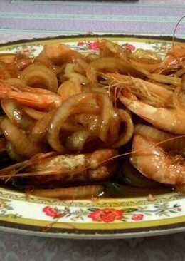 Udang kecap manis (sederhana)