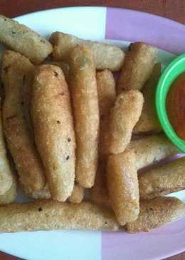 Pempek dos (tanpa ikan) atau otak2 goreng