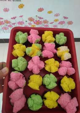 Bolu kukus mini warna warni