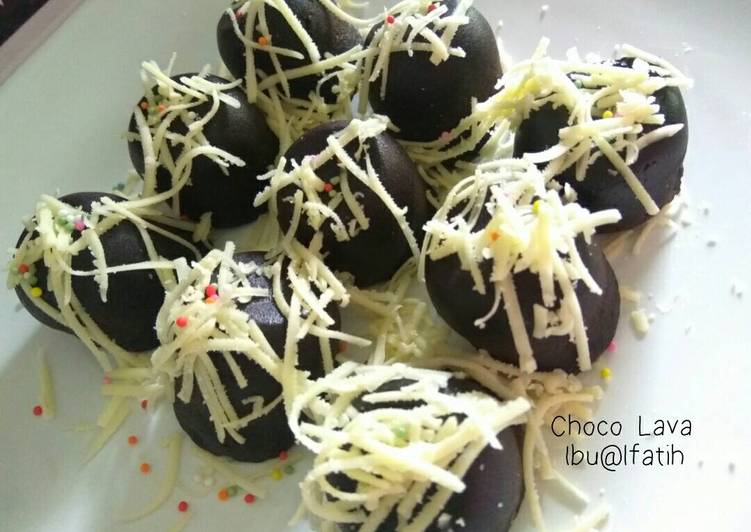 bahan dan cara membuat Choco Lava