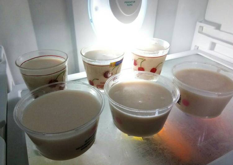 gambar untuk cara membuat Silky pudding no gelatin