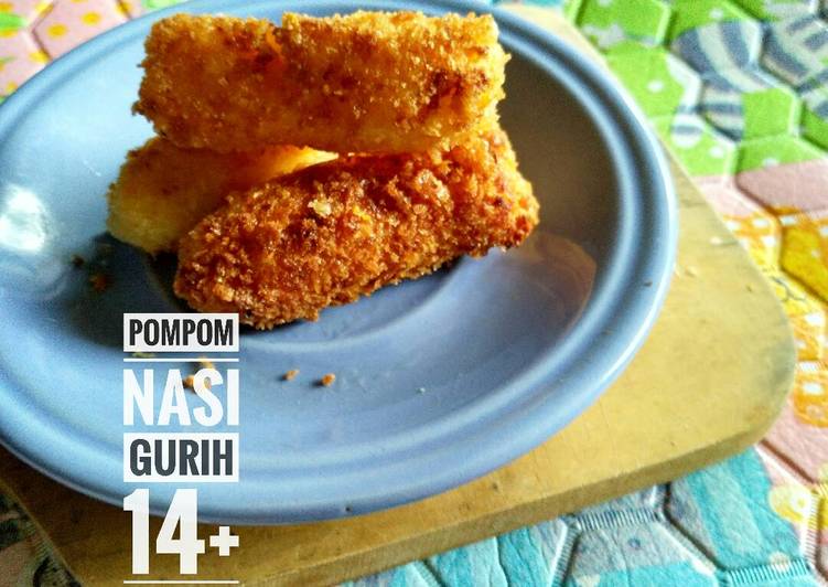 gambar untuk resep makanan Pompom nasi gurih mpasi 14+