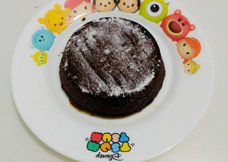 resep makanan Choco lava kukus (no egg) simpel