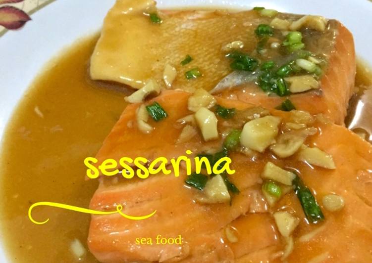 gambar untuk resep makanan Salmon Saos Teriyaki