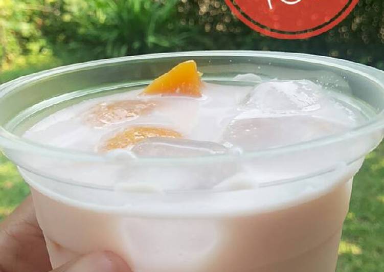 resep lengkap untuk Pearl Mango ice