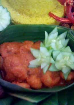 Udang Balado (Lauk Untuk Tumpeng)