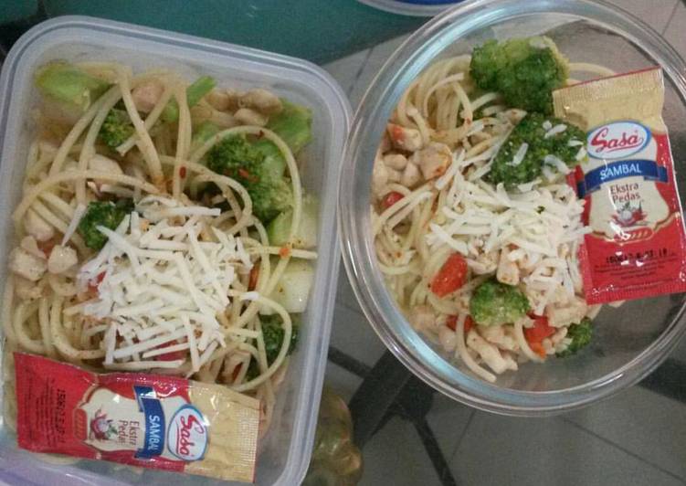 gambar untuk cara membuat Spagethi Aglio Olio