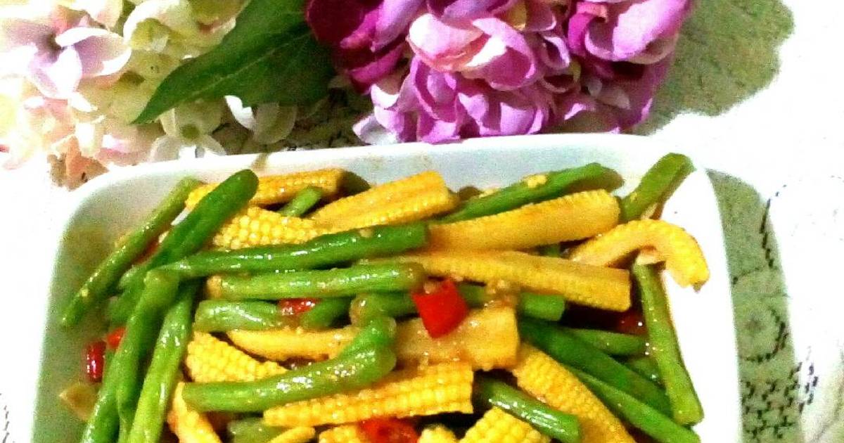 378 resep cah buncis jagung muda enak dan sederhana Cookpad