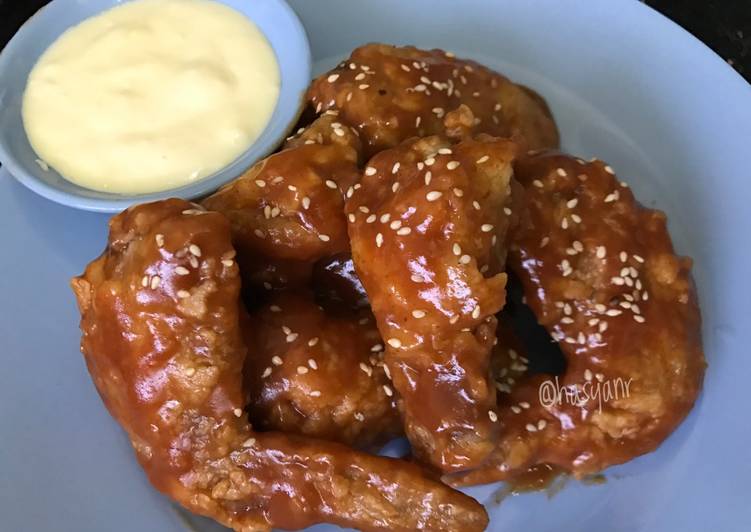 Resep Fire Chicken Wings ala Richeese dgn Saus Keju Kiriman dari Hasya
Nr