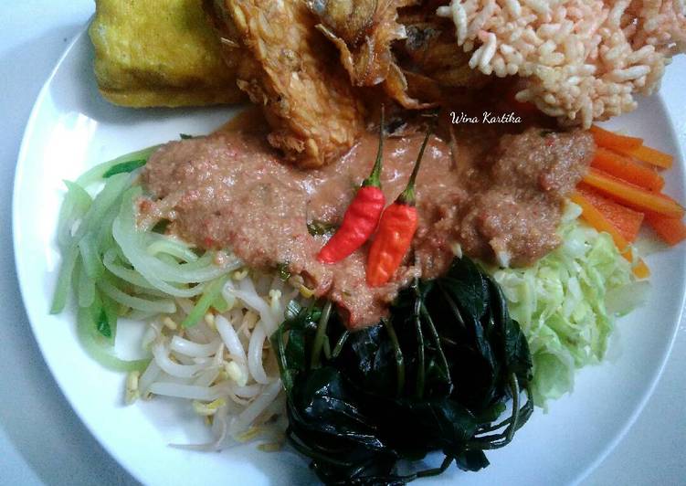 Resep Pecel Sayur / Lotek Mateng Kiriman dari Wina Kartika