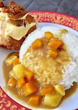 Chicken Mozzarella with Japanese Curry