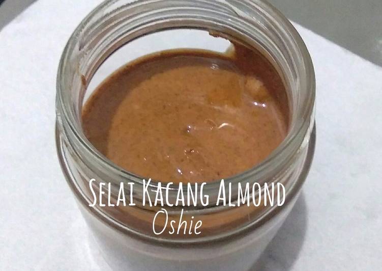 bahan dan cara membuat Selai Kacang Almond #keto friendly