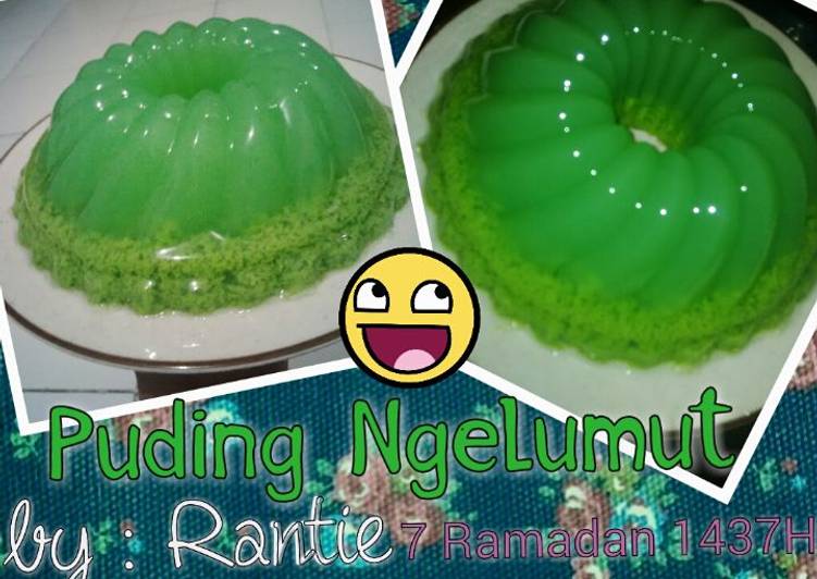 cara membuat Agar-agar Hijau Ngelumut Favorit Rantie