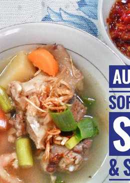 Sop Buntut Sapi dan Sambal