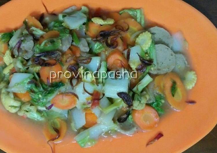 Resep Spicy Capcay with Meat Ball - Provina Pasha Hutami