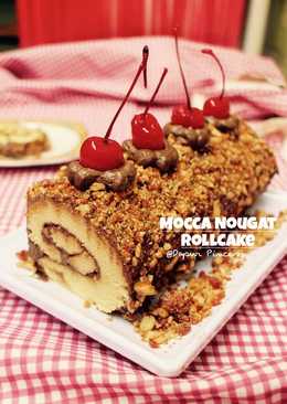 Mocca Nougat Roll Cake