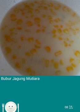 Bubur jagung mutiara