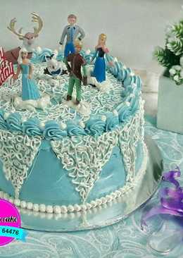 Cake ulang tahun thema Frozen