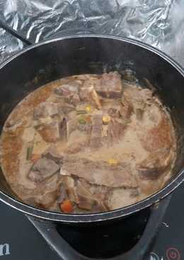 Semur Tulang daging sapi dan frozen vegetable