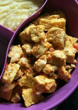 Ayam feat Tempe bumbu rujak (untuk diet)