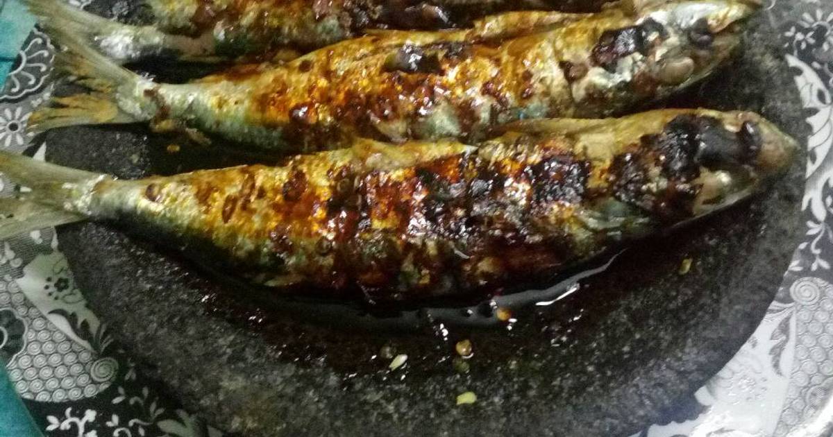 Resep Lemuru panggang penyet sambel kecap oleh siti 