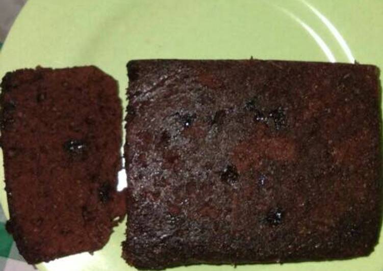 resep lengkap untuk Brownis kukus ekonomis, no mixer