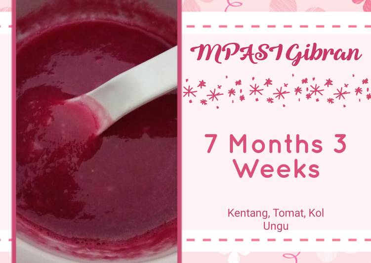 gambar untuk resep makanan MPASI Kentang, Tomat, Kol Ungu