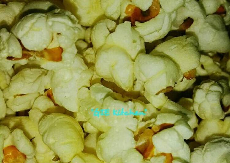 bahan dan cara membuat Pop corn original