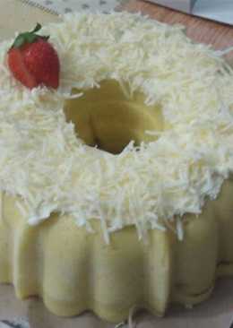 Marmer Cake Kukus Tabur Keju