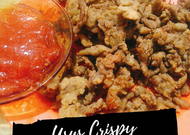 resep lengkap untuk Usus Crispy