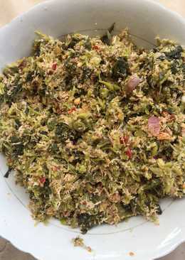 Urap Bunga dan Daun Kates