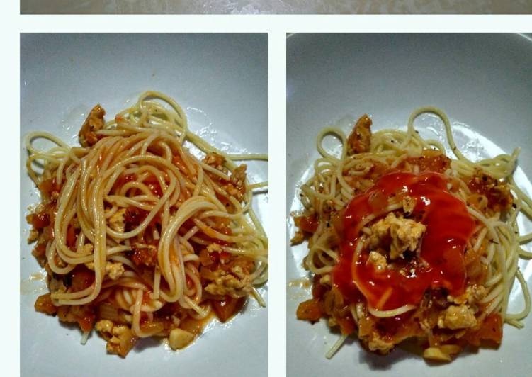 resep makanan Spaghetti La Fonte Saus Bolognese