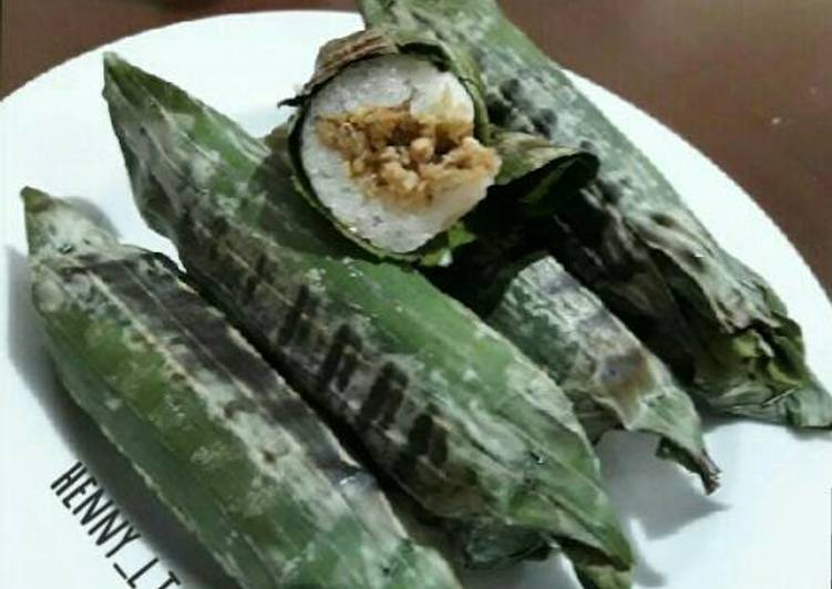 cara membuat Lemper Ayam