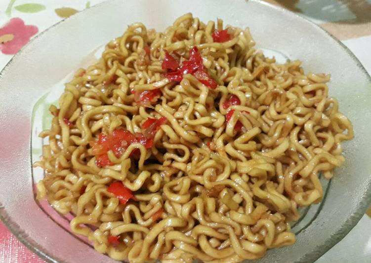 resep masakan Bakmi goreng pedas sederhana