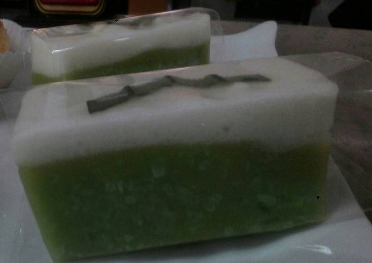 resep makanan Puding Tapai Ketan Hijau