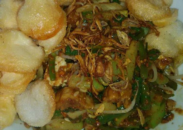 resep lengkap untuk Gado-gado sayur betawi