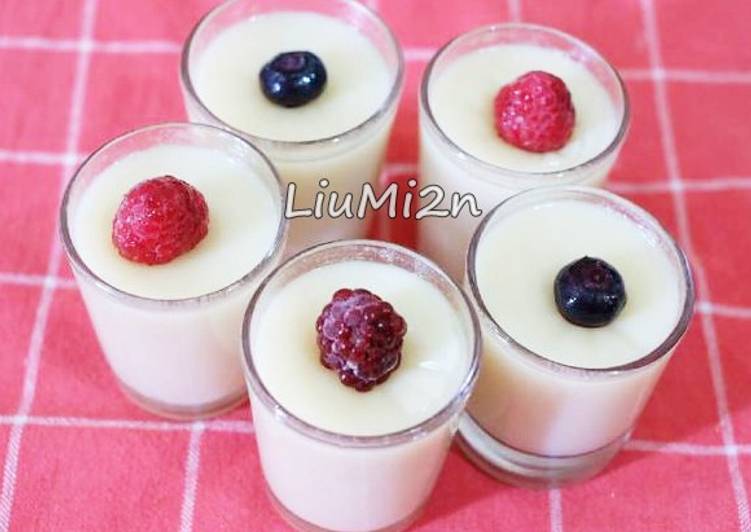 resep makanan Pudding Soy Bean (puding susu kedelai)