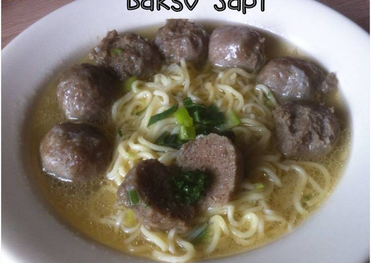 resep Bakso Sapi Kenyal Ala Abang-Abang Tanpa Telur