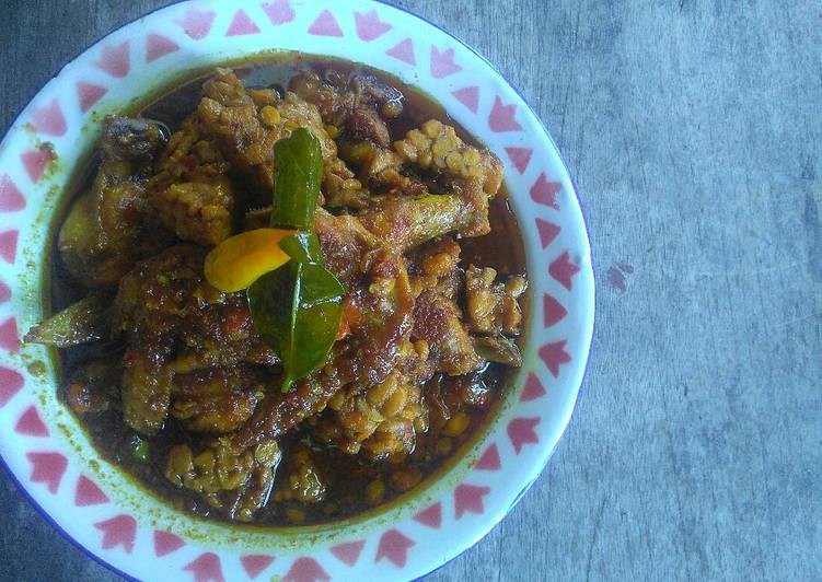 cara membuat Tempe & ayam kecap