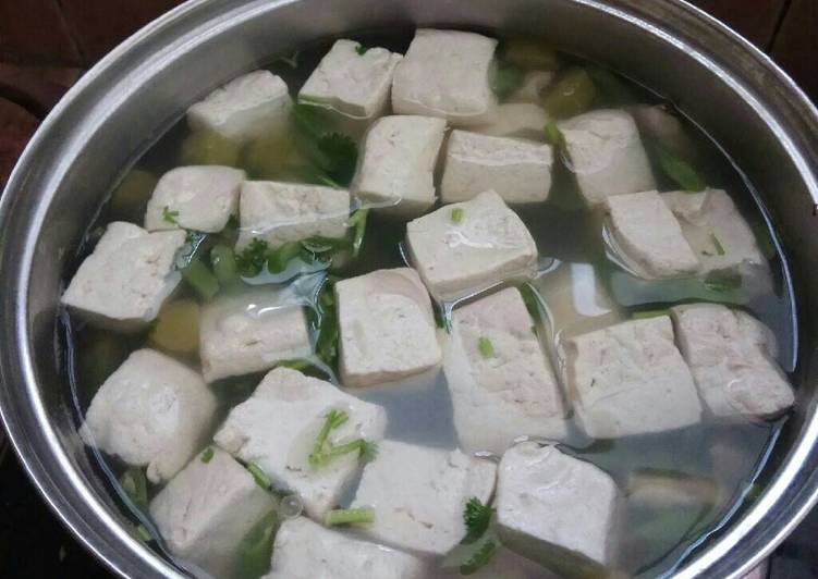 resep lengkap untuk Sayur asem buncis tahu tempe