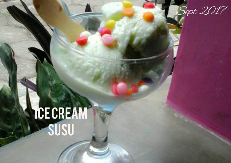 gambar untuk cara membuat Ice Cream Susu 3 bahan (anti gagal)