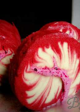 Hurricane Red Velvet swiss roll cake Kukus