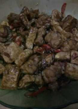 Oseng tahu tempe pedas manis