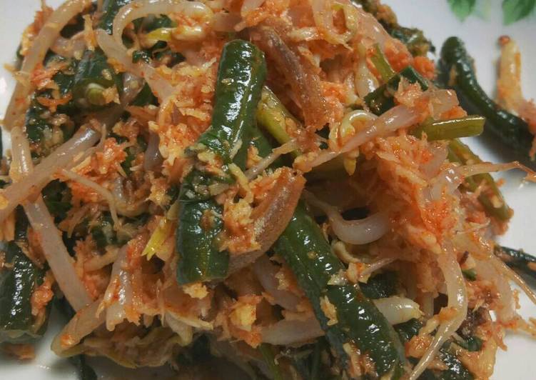 resep Urap Sayur + Asin Teri